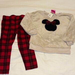 Disney Cream and Red Kids Matching Set